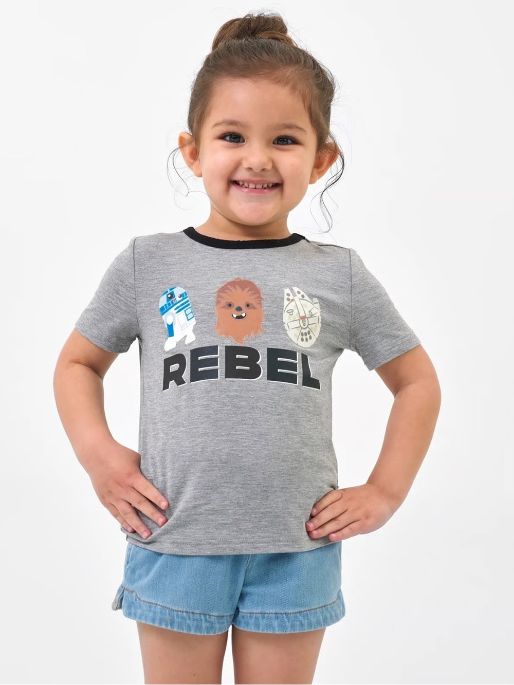 Little Sleepies Star Wars 'Rebel' Kids glow in the dark tee - size 5